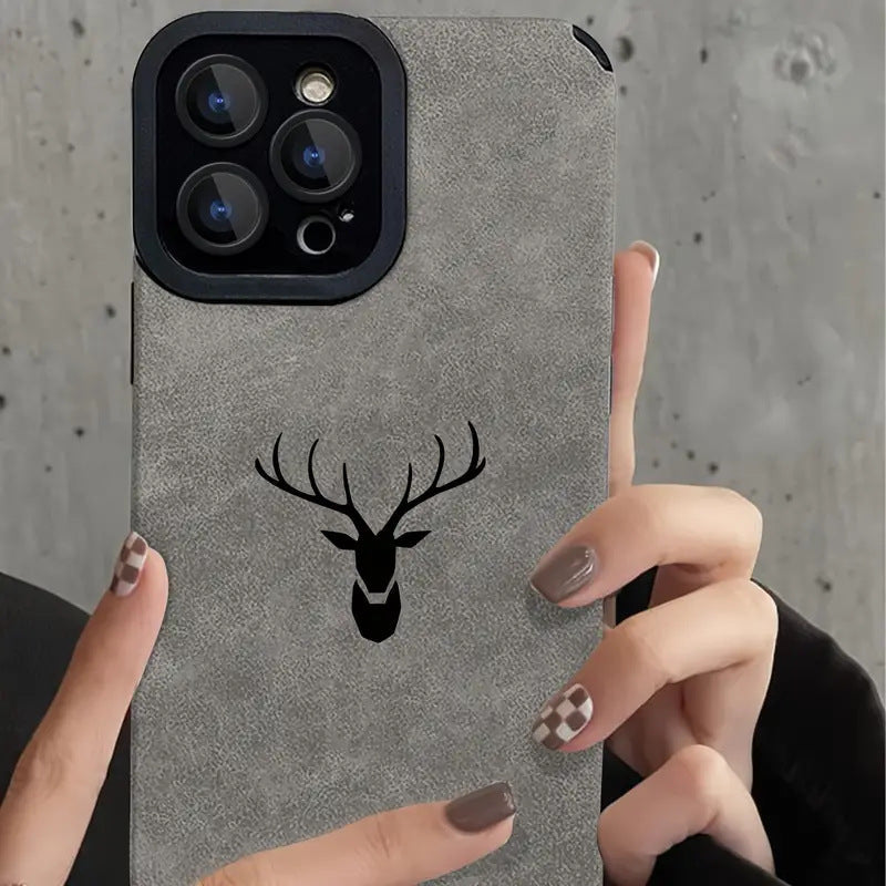 Elk head print phone case for Apple devices