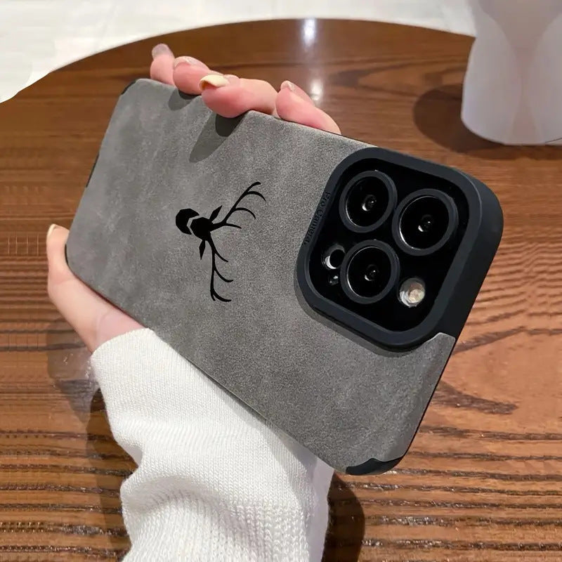 Elk head print phone case for Apple devices
