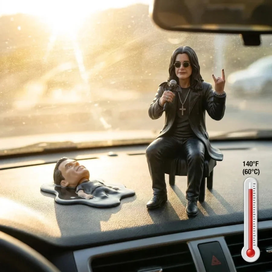 15cm Hand-Painted Rock Legend Dashboard Figurine
