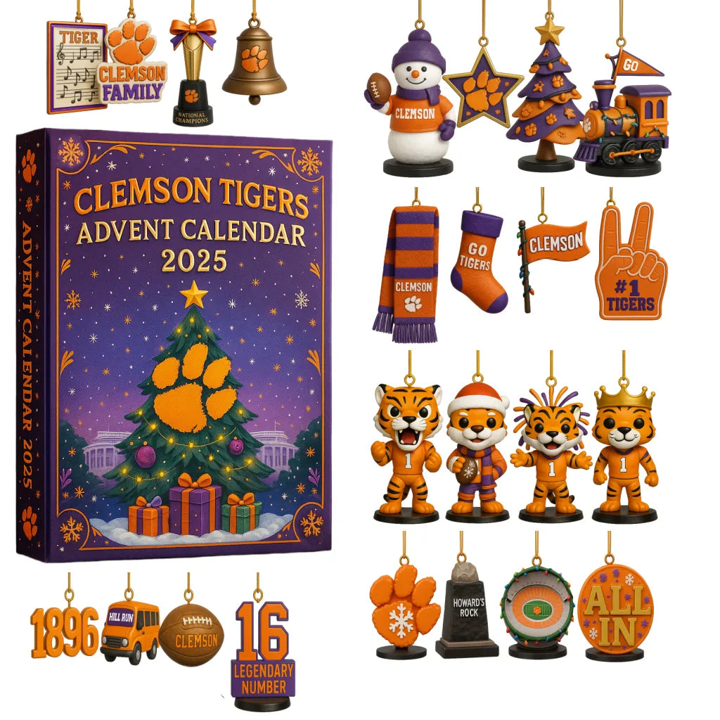 2025 CLEMSON TIGERSFOOTBALL ADVENTCALENDAR