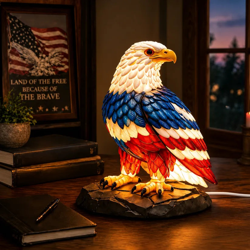š„ Limited Edition š - U.S. 250th Eagle Stained Glass Wall Lamp