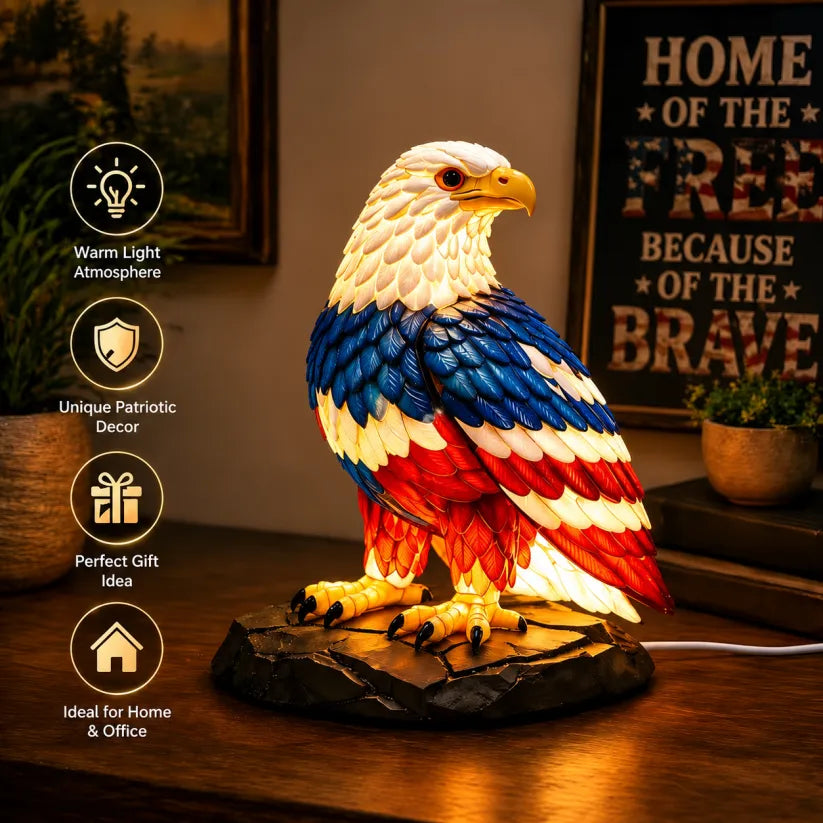 š„ Limited Edition š - U.S. 250th Eagle Stained Glass Wall Lamp