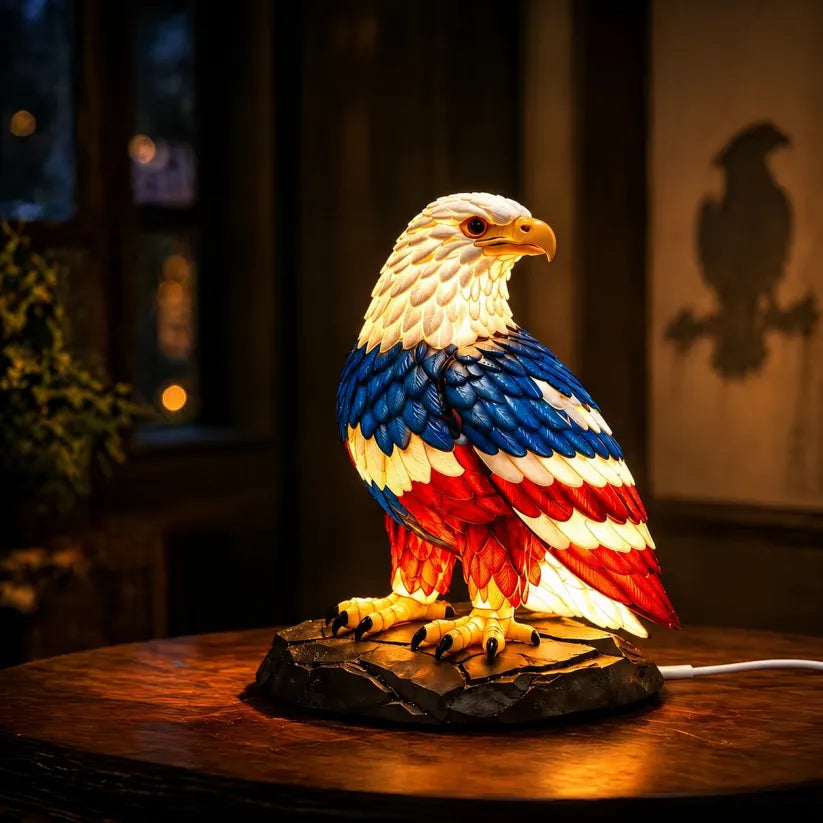 š„ Limited Edition š - U.S. 250th Eagle Stained Glass Wall Lamp