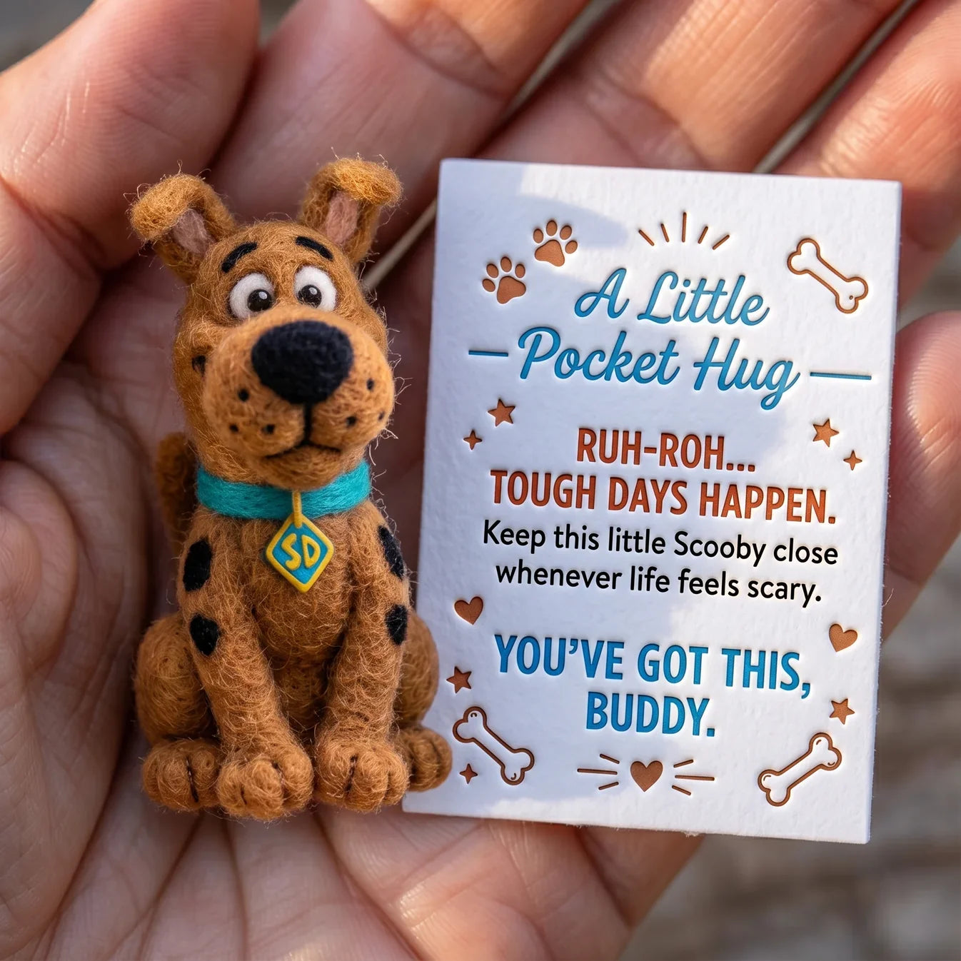 Scooby-Doo Felt Pocket Hug Set