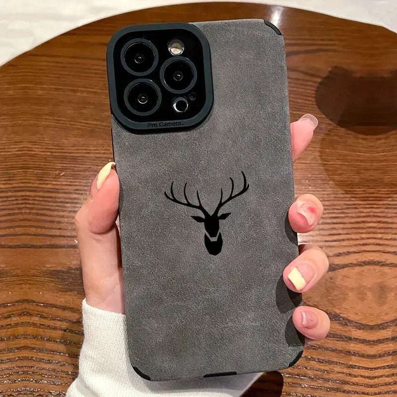 Elk head print phone case for Apple devices