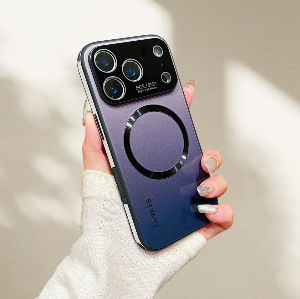 iPhone 17 ProMax Gradient Glass-Gloss MagSafe Case