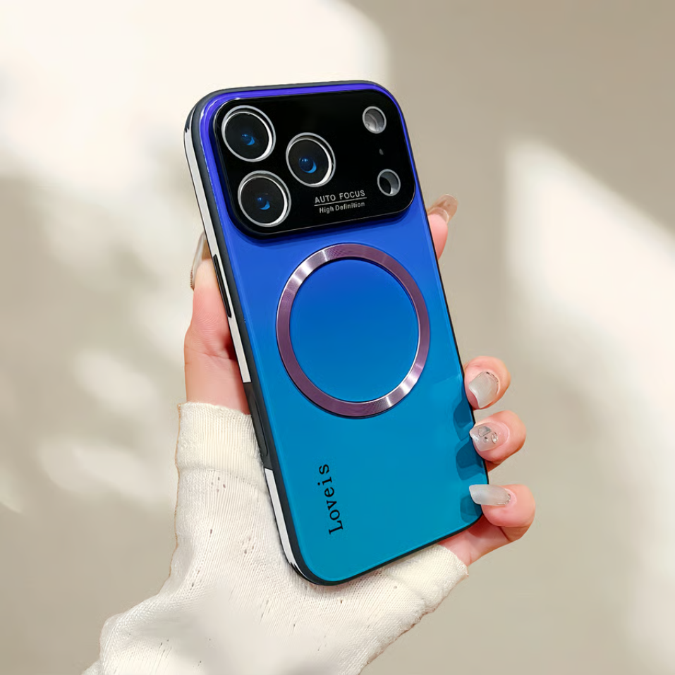 iPhone 17 ProMax Gradient Glass-Gloss MagSafe Case